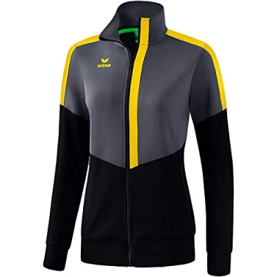 Image of Erima Squad Trainings Jacket Slate Grey/Black/Yellow, 44
