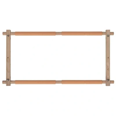 Image of Milward Rotating Tapestry Frame 53.3 x 30.5cm (21 12) Clip On Scroll for Embroidery, Cross Stitch, Needlework, Quilting Beech Wood