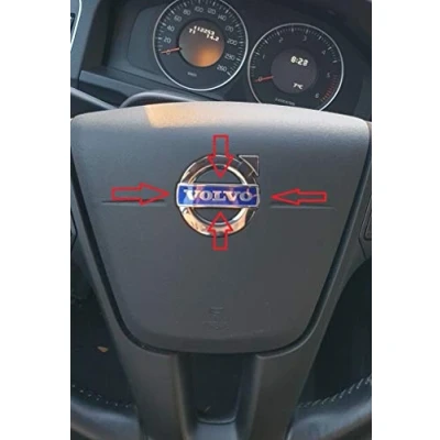 Image of Steering Wheel Volvo Original Emblem Sign Logo Airbag V40 S60 V60 XC60 V70 XC70 S80