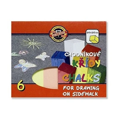 Image of KOH I NOOR 011251000000 Street Chalks (Pack of 6)