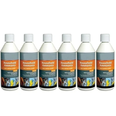 Image of 500ml Traditional Multi Purpose All Cleaner Household Ammonia Strong Surface &amp; Laundry Aid Stain Remover Liquid (6, 500ml)