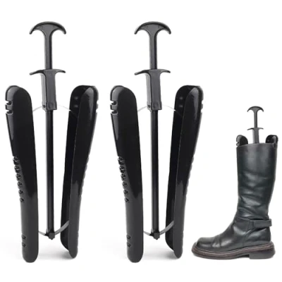Image of XMNIVATE 1 Pair of Shaped Boot Stretchers, Stretcher Shapers, Spring Supports, Adjustable Shoe Stretchers for Mid Height Boots, Snow Boots and Leather