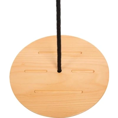 Image of small foot Disc swing with climbing Rope &quot;Black Line&quot;, for kids and adults, ages 3+ years, 12406