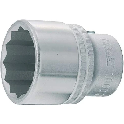 Image of 001589750900 Socket HAZET 1000Z 55 DIN 3124, ISO 2725 1 Chrome Vanadium Steel Knurled