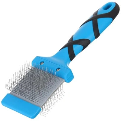Image of GROOM PROFESSIONAL Double Sided Flexible Slicker Dog Brush Grooming for Dematting Ergonomic and Comfortable Pet Perfect Everyday Soft
