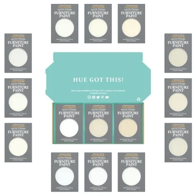 Image of Rust Oleum Furniture Paint in Satin Finish Elegant Whites Tester Box