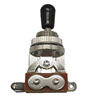 Image of 3 Way Short Straight Guitar Toggle Switch Pickup Selector for Gibson Epiphone Les Paul LP SG Electric (Silver)