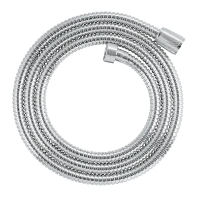 Image of GROHE VitalioFlex Metal Shower Hose 1.75 m (Tensile Strength 50 kg, Pressure Resistance Up to 5 Bar, Heat 70C, Universal Connection G 1/2&#039;&#039; x 1/2&#039;&#039;), Chrome, 27503001