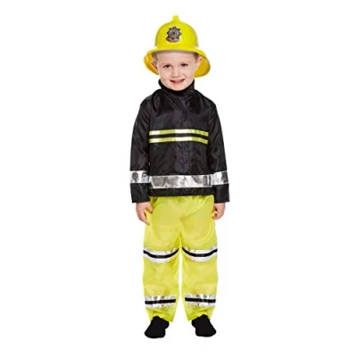 Image of Henbrandt BOY&#039;S GIRL&#039;S TODDLER Fireman FIRE FIGHTER FANCY DRESS COSTUME FITS 3 YEARS (Toddler Years, Costume)