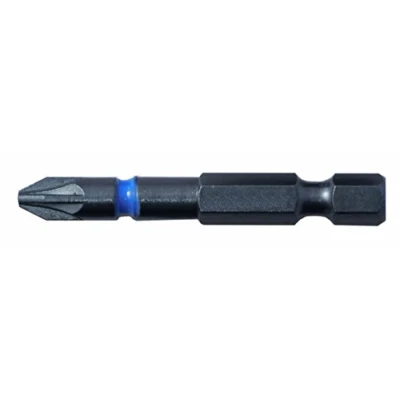 Image of C.K Blue Steel Impact Screwdriver Bit 50mm PZ1 Card of 3