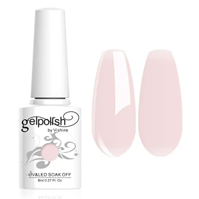 Image of Vishine 8ml Gelpolish Manicure Salon UV LED Soak Off Gel Nail Polish Varnish Color MistyRose #1361