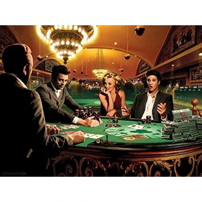 Image of Chris Consani Royal Flush 60x80cm Canvas Print, Multi Colour