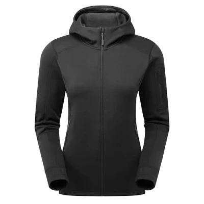 Image of Rab Women&#039;s Modulus Hoody Warm Fleece Jacket for Hiking &amp; Climbing Black Medium