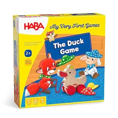 Image of HABA 307051 My Very First Games The Duck Game Two Brightly Coloured Observation for 1 4 players, Ages 2 and Up (Made in Germany)
