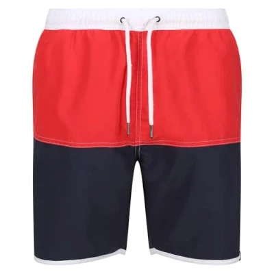 Image of Regatta Men&#039;s Quick Drying Benicio Swim Shorts Rocco Red Navy, Size: XL