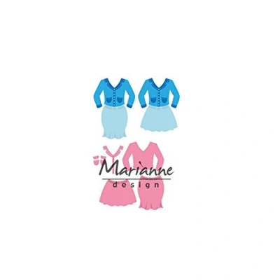 Image of Marianne Design Collectables Lady&#039;s Suit Die, Pink, Regular