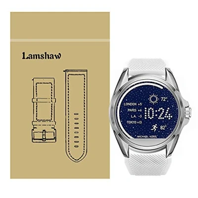 Image of LvBu Bracelet Compatible with Michael Kors Bradshaw, Sport Silicone Classic Replacement Watch Strap for Access Bradshaw Smartwatch