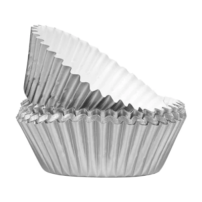 Image of Tala Silver Foil Cupcake Cases, 30 Pack, 7 X 3cm, Perfect for Everyday Baking, Parties, Occasions and Events