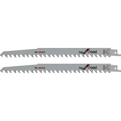 Image of Bosch DIY 2pcs HCS S 1542 K Reciprocating Saw Blade (Firewood, 240mm, Accessory for Keo)