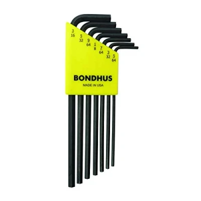 Image of BONDHUS, HLX7L HEX Key Set 5/64&quot; 3/16&quot;, 12145
