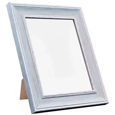Image of FRAMES BY POST Scandi Vintage Distressed Blue Picture Photo Frame 14 x 8 inch