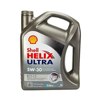 Image of 201510301069 Engine oil SHELL Helix Ultra ECT C3 550042826 5W 30 4l BMW: X6, 5 GT, Saloon, VAUXHALL: Astra Mk7, Zafira Mk2, Vivaro Van