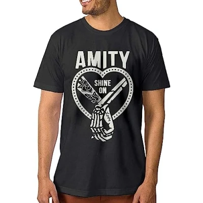 Image of Custom Fashion T Shirt Men&#039;s The Amity Affliction Short Sleeve Black Cool L