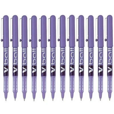 Image of Pilot Vball 5 Liquid Ink Rollerball 0.5 mm tip (Box of 12) Violet