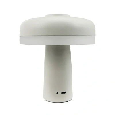 Image of Dyberg Larsen LED table lamp Porter, white, height 16 cm