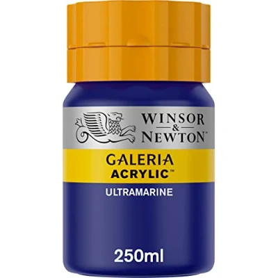 Image of Winsor &amp; Newton, acrylic paint, ultramarine, 250 ml (Pack of 1)