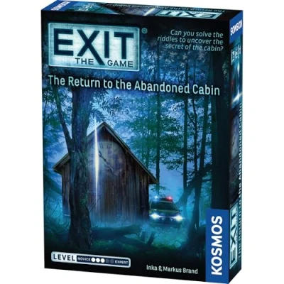 Image of Thames &amp; Kosmos EXIT: the Return to Abandoned Cabin, Escape Room Card Game, Family Games For Game Night, Board Adults and Kids, 1 4 Players, Ages 12+