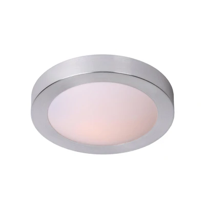 Image of Fresh Modern Flush Ceiling Light Bathroom Ø 35cm 2xE27 IP44 Satin Chrome