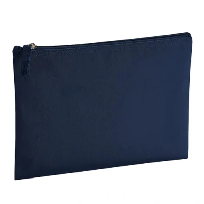Image of Westford Mill W830 EarthAware™ Organic Accessory Pouch Eco Friendly, Natural Fiber, Stylish Pouch, Sustainable Carryall Size L