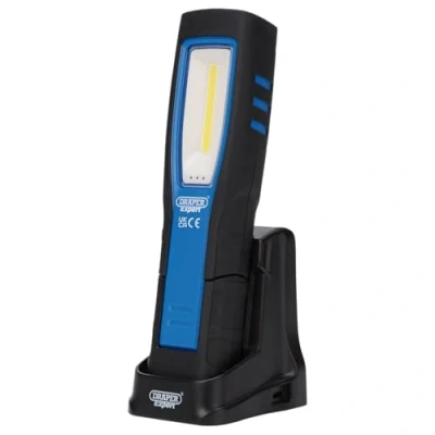 Image of Draper Expert 31101 SMD LED USB Rechargeable Inspection Light with Charging Station, 5W, 600 Lumens, C Cable Supplied