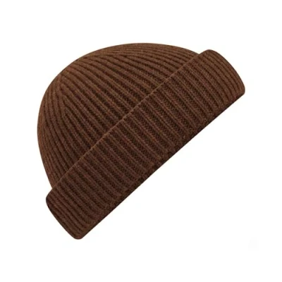 Image of Beechfield Harbour Beanie Shallow Crown Walnut