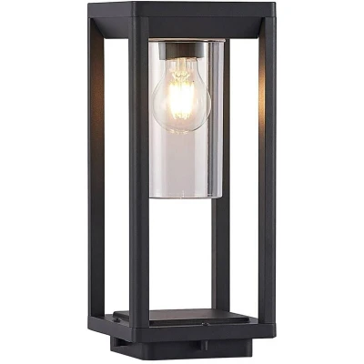 Image of Lindby Estami pillar light, 35 cm, dark grey