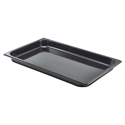 Image of Genware BT EN1140 Enamel Baking Tray, GN 1/1, 530mm Length, 325mm Width, 40mm Depth