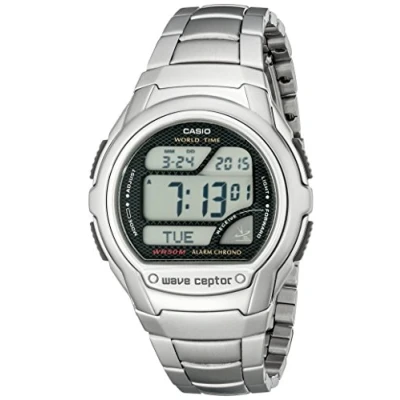 Image of Casio Men Digital Quartz Watch with Stainless Steel Strap WV58DA 1AV
