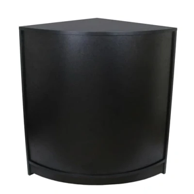 Image of Shop Corner Counter Black CM60 Retail Storage Unit Modular Curved