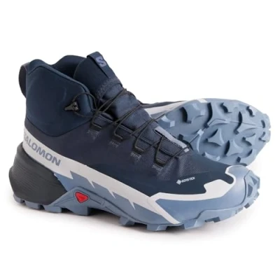 Image of Salomon Cross Hike Mid GTX 2 for Women, Carbon/Flint Stone, 7.5, Blue, 6 UK