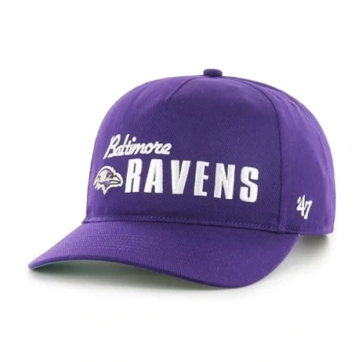 Image of 47 NFL Baltimore Ravens Midway Hitch, Unisex Baseball Cap, Adjustable Snapback, Colour Purple
