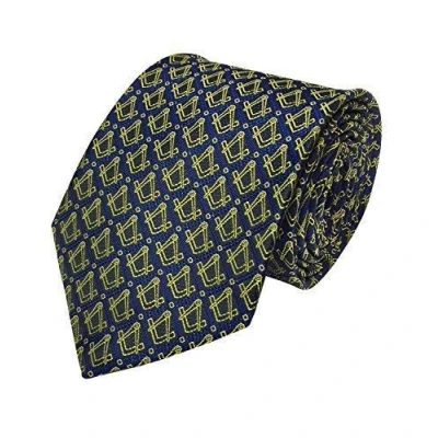 Image of Masonic Regalia Tie with Gold Square and Compass NT054