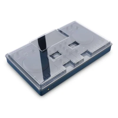 Image of Decksaver Cover for AlphaTheta Omnis Duo Super Durable Polycarbonate Protective lid in Smoked Clear Colour, Made The UK DJs&#039; Choice Unbeatable Protection