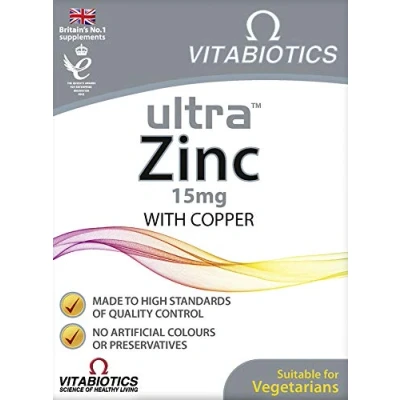 Image of Vitabiotics Ultra Zinc 60 Tablets