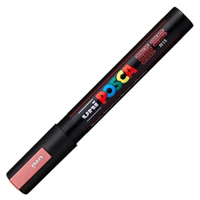 Image of Uni Ball Posca Medium Bullet Tip Marker Metallic Red