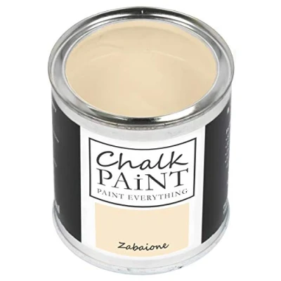 Image of Chalk Paint Everything® Zabaione (Custard Yellow) 250 ml Water Based for Shabby Chic Furniture, Décor, and Upcycling Projects Non Toxic, Easy to Apply