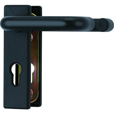 Image of ABUS KFG fitting for fire protection doors with handle on both sides short, edged cover plate 21523 black