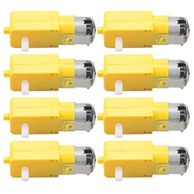 Image of GUUZI 8pcs TT DC Gearbox Motor Dual Shaft 3 6V Gear for Arduino Smart Car Robot