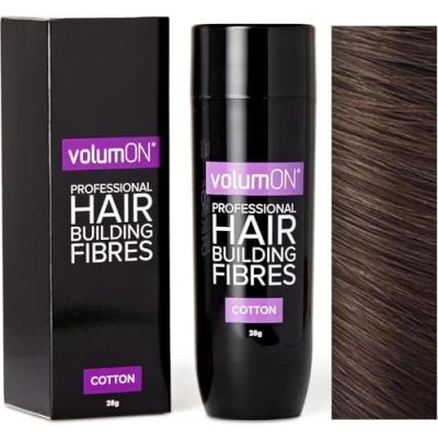 Image of Volumon Professional HAIR Building Fibres Loss Concealer COTTON 28g Get Upto 30 Uses CHOOSE FROM 8 SHADES COLOURS (Medium Brown)