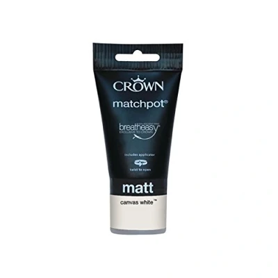 Image of Crown Matt Emulsion 40ml Canvas White